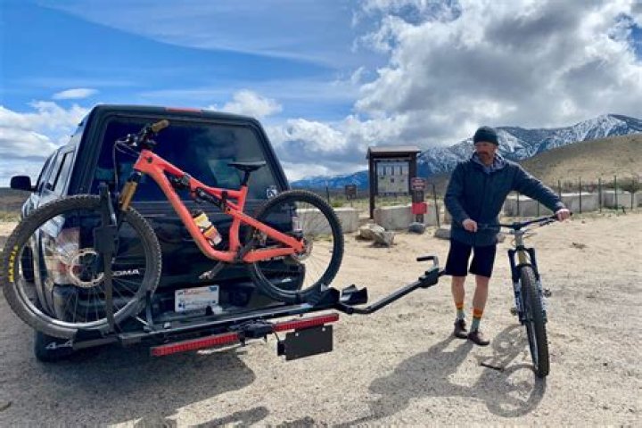 How far can a bike rack stick out?