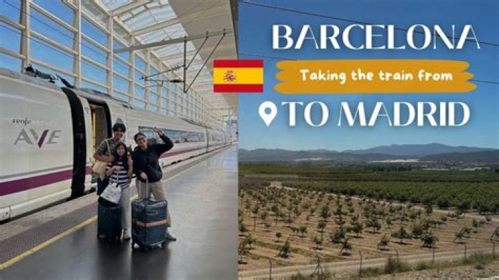 How far is France from Barcelona by train?