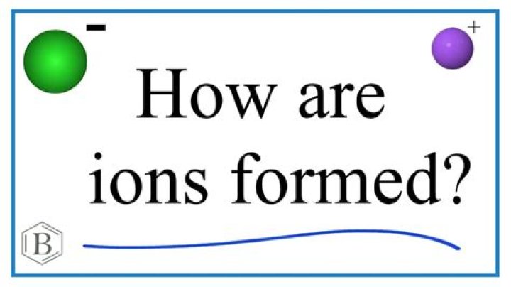 How ions are formed example?