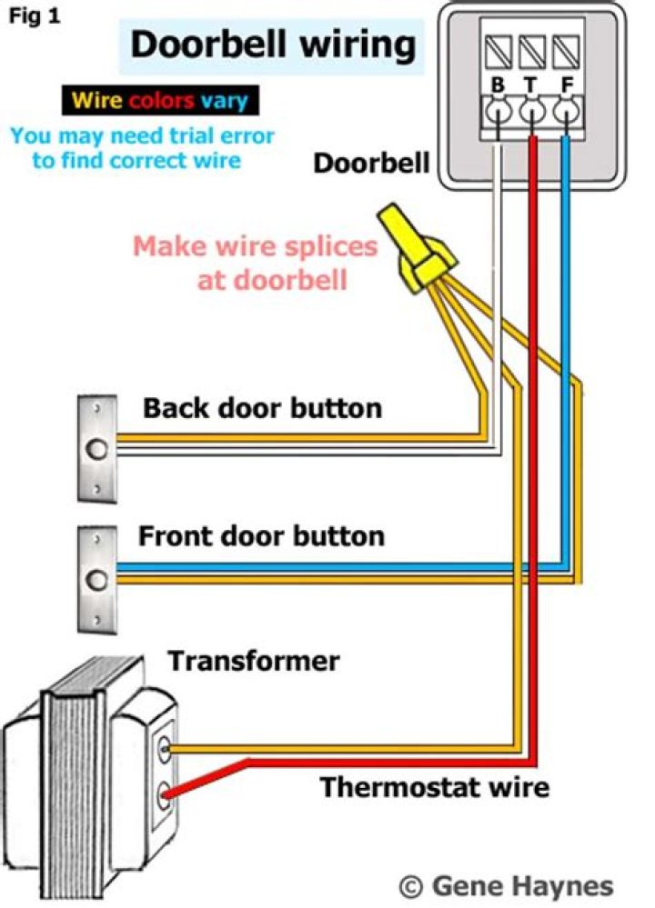 How is a door bell wired?