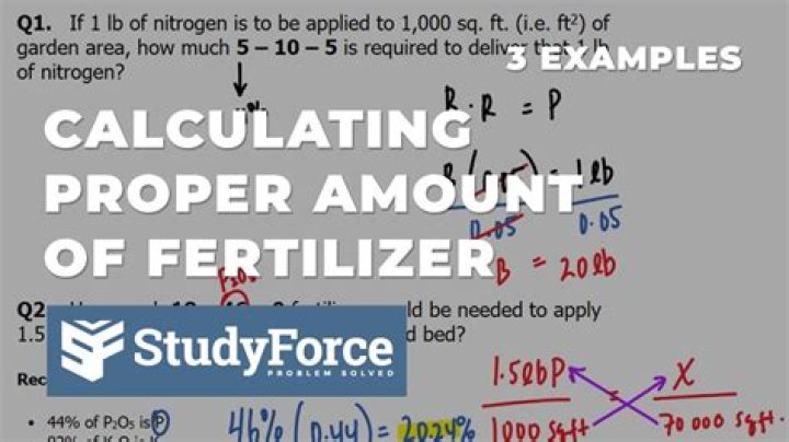 How is fertilizer ratio calculated?
