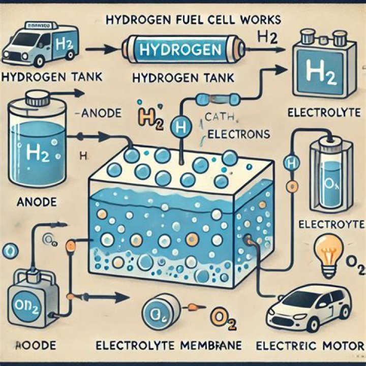How is hydrogen produced for fuel cells?
