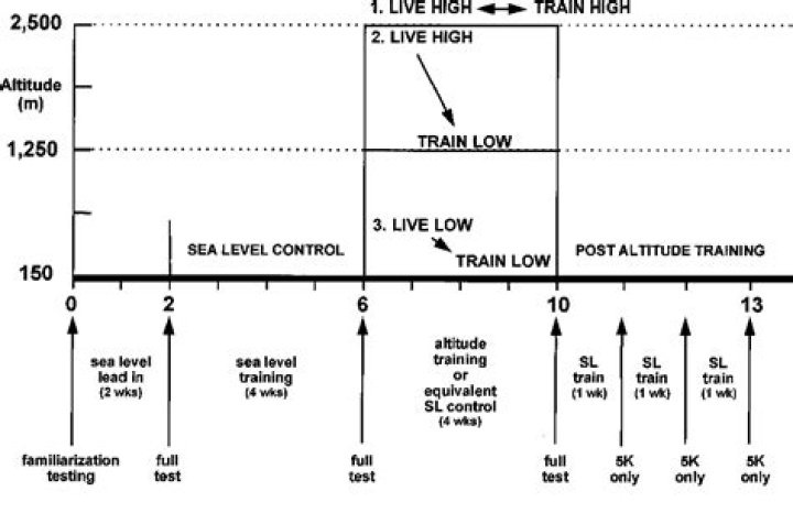How is the live high train high method performed?