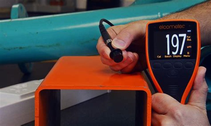 How is zinc coating thickness measured?
