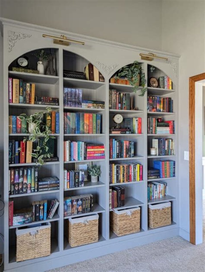 How long are library bookshelves?
