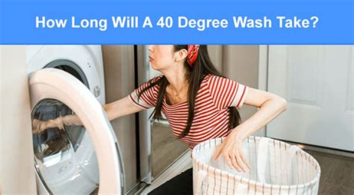 How long does a 40 degree wash take Hotpoint?