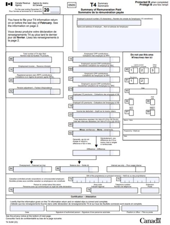 How long does it take CRA to process T4?