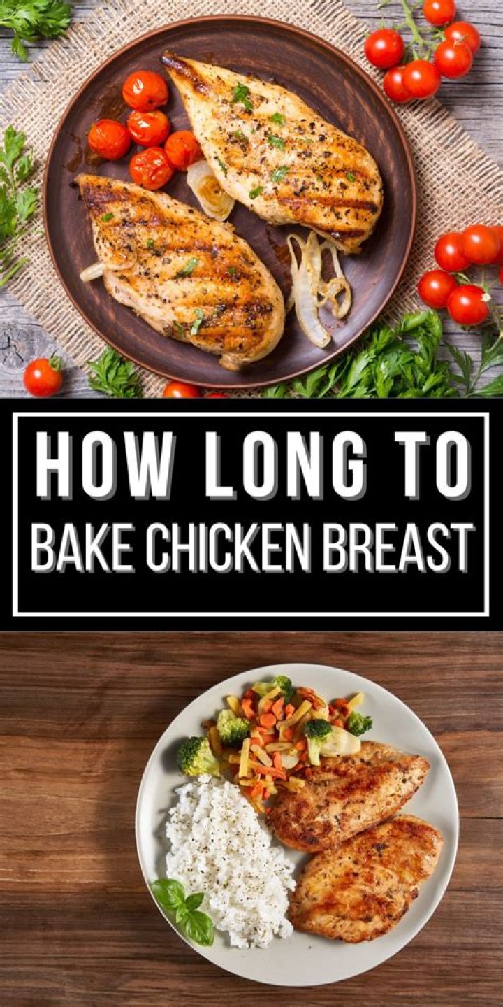How long does it take to bake 2 chicken breasts?