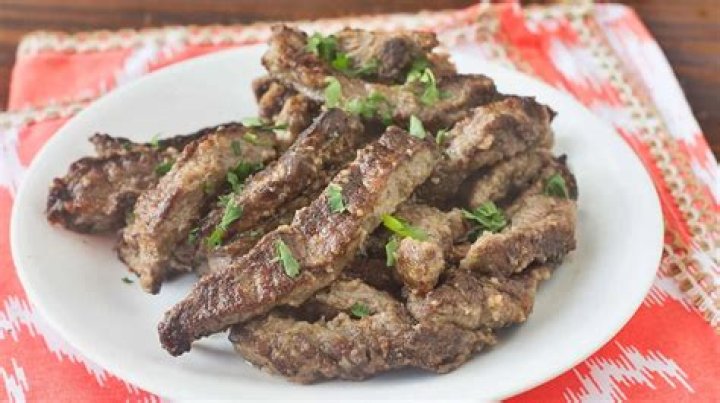 How long does it take to cook beef strips?