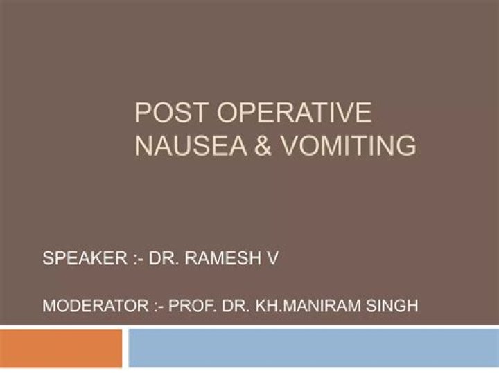 How long does post operative nausea last?
