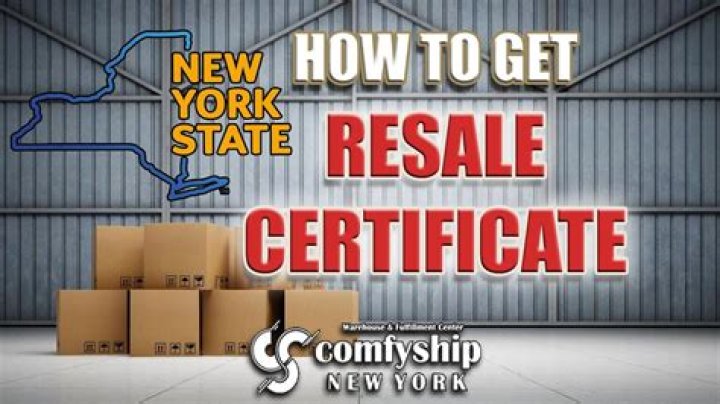 How long is a New York state resale certificate valid?