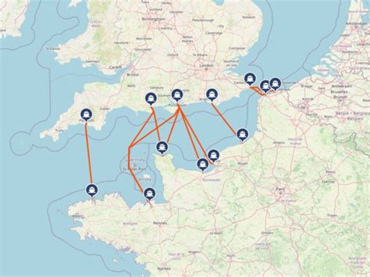 How long is the ferry crossing from Portsmouth to Santander?