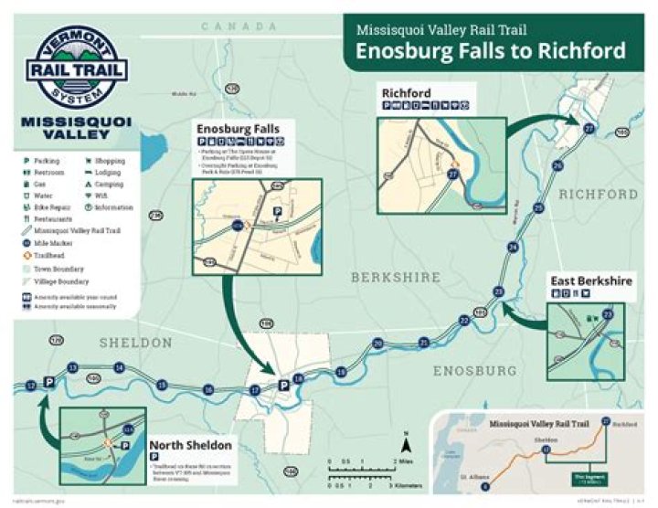 How long is the Missisquoi Valley Rail Trail?