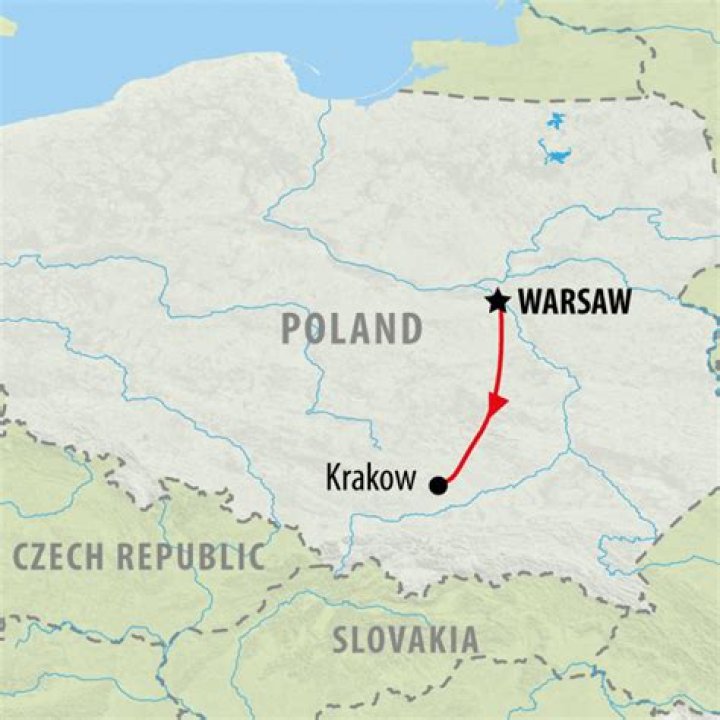 How long is the train from Warsaw to Krakow?