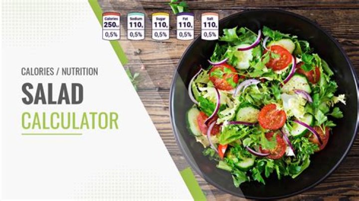 How many calories are in a vegetable salad?