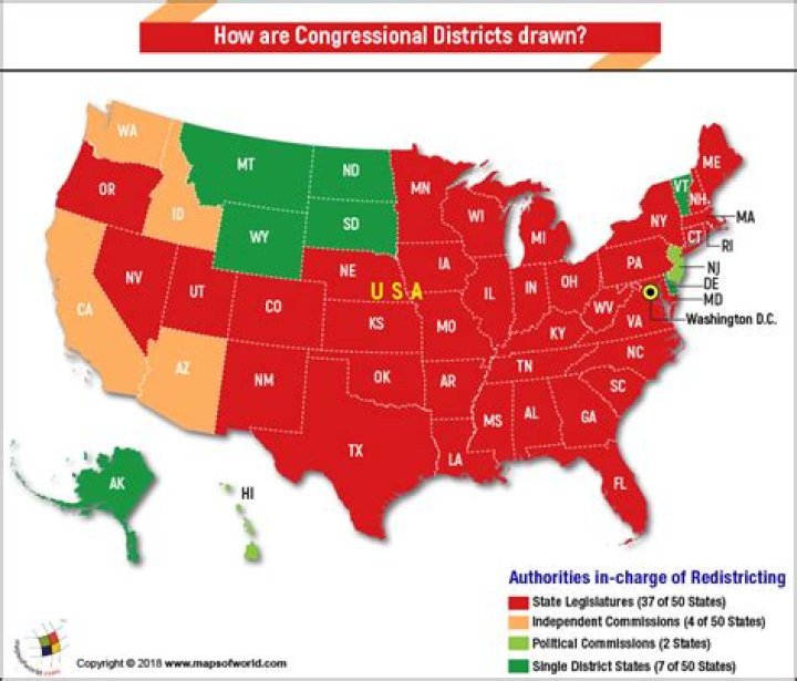 How many congressional districts are in each state?