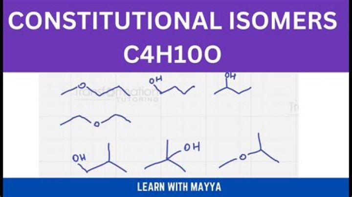 How many constitutional isomers are there for C4H10O?