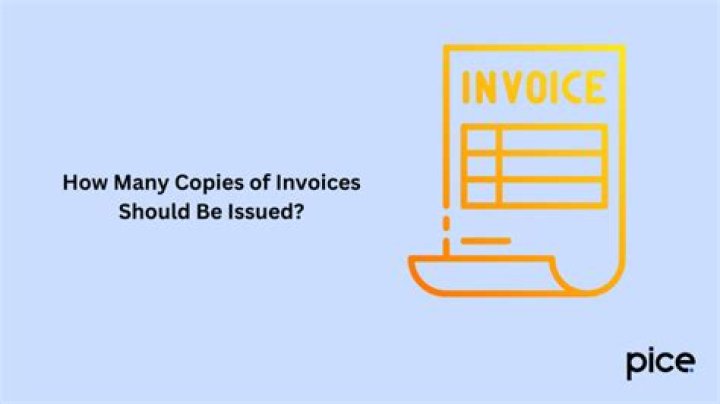 How many copies of invoices should be issued?