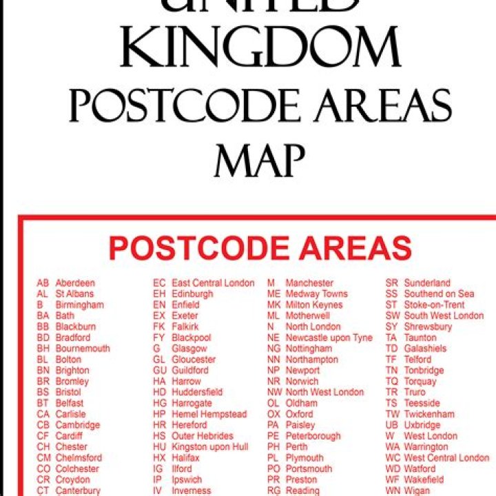 How many digits is a UK postcode?