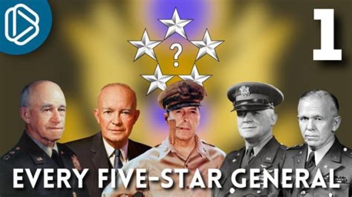 How many five star generals have there been in the United States?