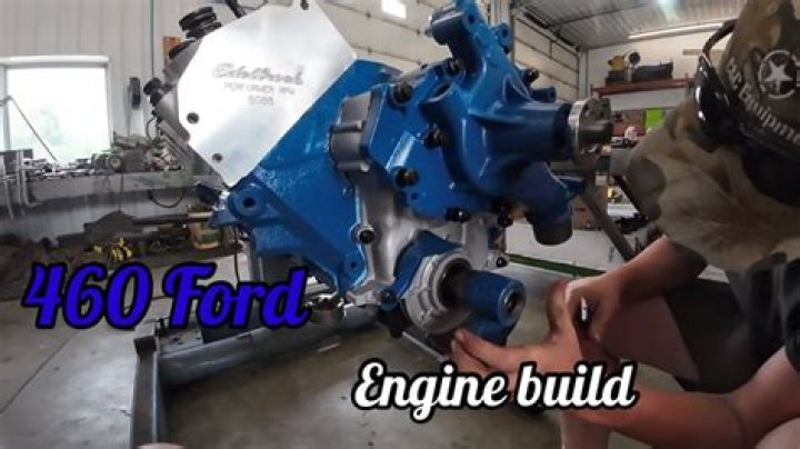 How many horsepower does a 460 Ford Motor have?