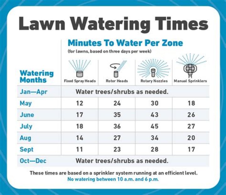 How many inches should you water your lawn?