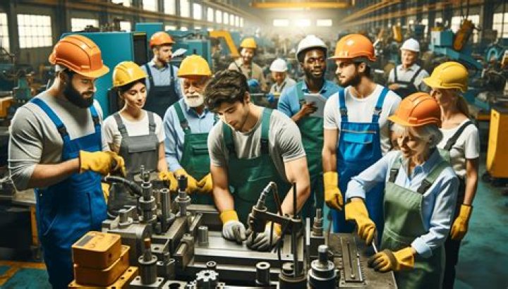 How many people work in industry in Australia?