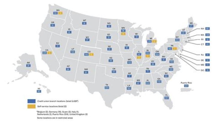 How many shared branching locations are there?