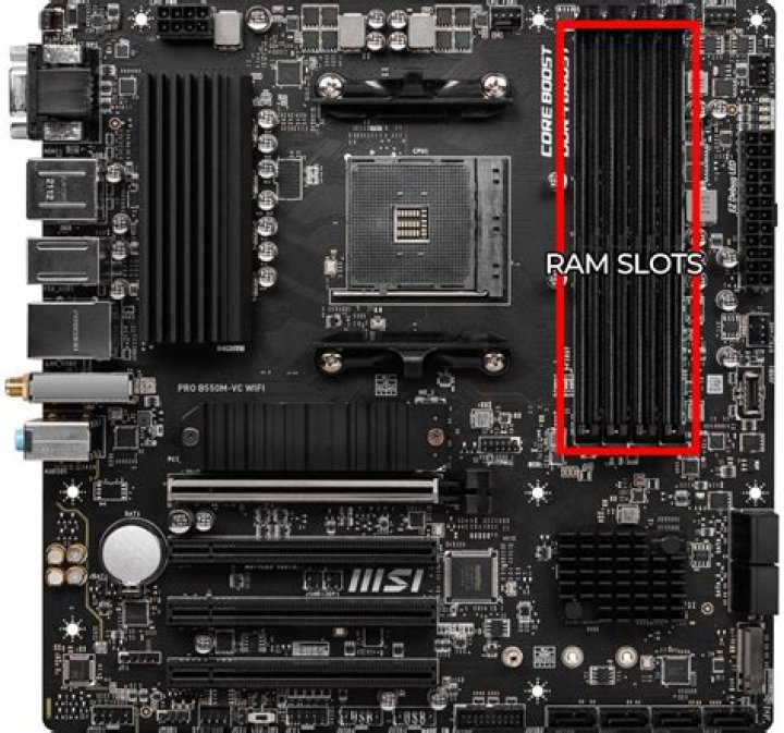 How many slots are available for RAM on motherboard?