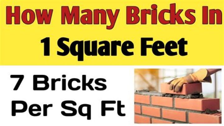 How many square feet does 1000 bricks cover?