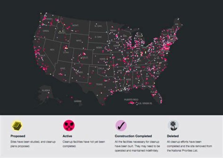 How many Superfund sites are in the US?