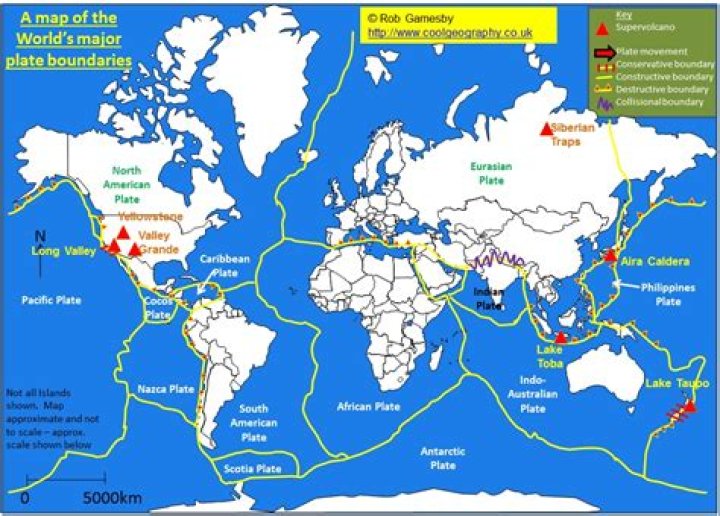 How many supervolcanoes are there?
