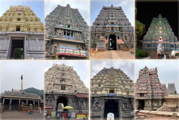 How many temples are in South India?