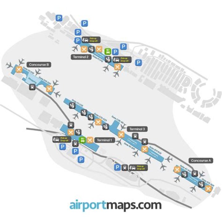 How many terminals does Indianapolis airport have?