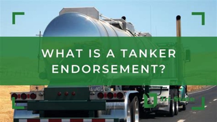 How many totes require a tanker endorsement?