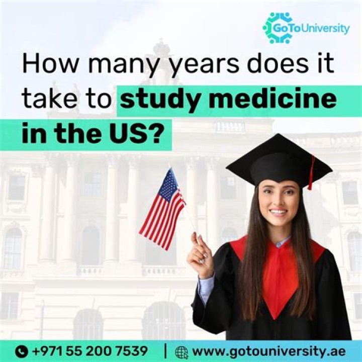 How many years does it take to study medicine in UK?