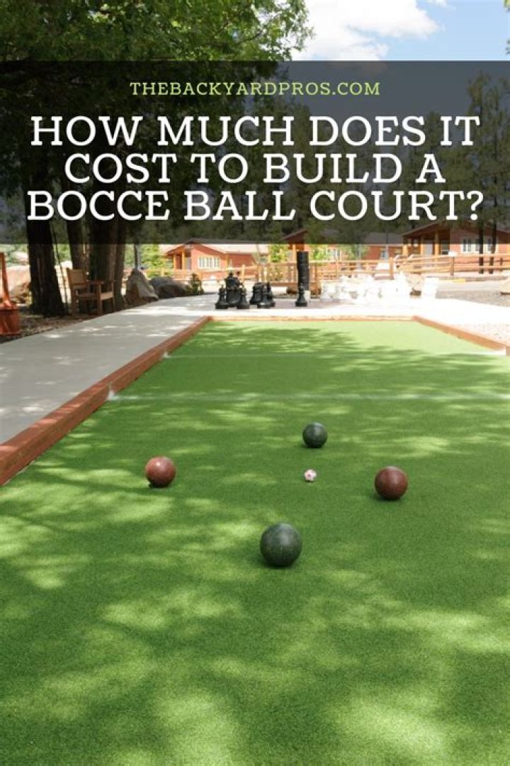 How much does it cost to build a bocce ball court?