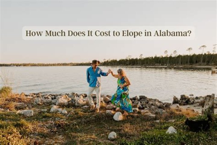 How much does it cost to elope in Alabama?