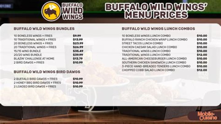 How much is 15 wings at BWW?