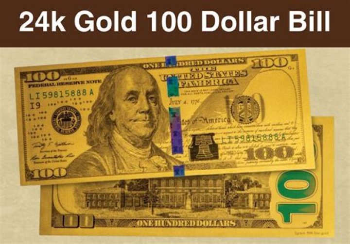 How much is a 24k gold note worth?