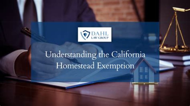 How much is a California homestead exemption?