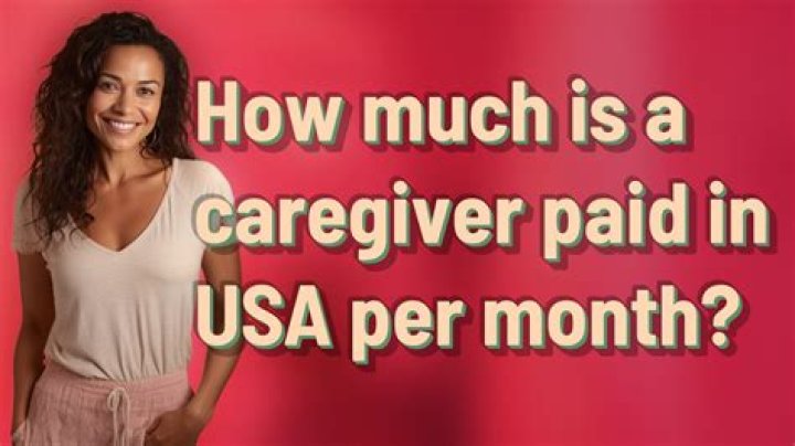 How much is a caregiver paid in USA?