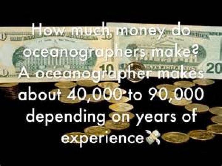 How much money do oceanographers make?