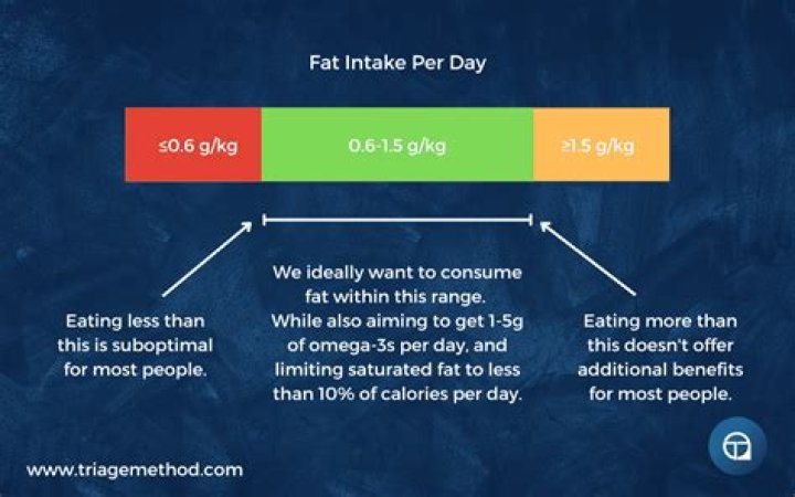 How much percentage of fat is healthy per day?