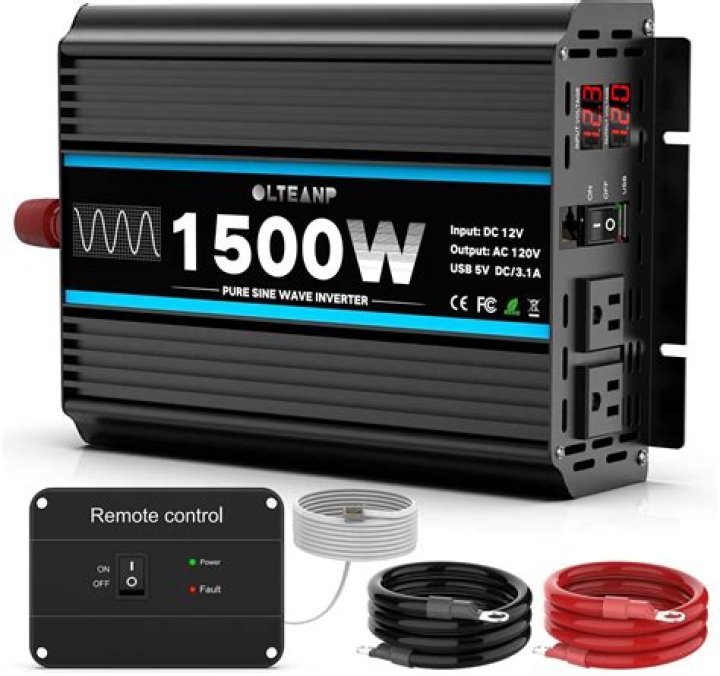 How much power does a 1500W inverter use?