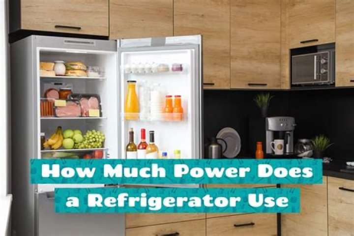 How much power does a modern refrigerator use?