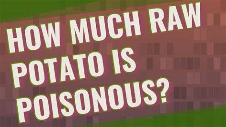 How much raw potato is poisonous?