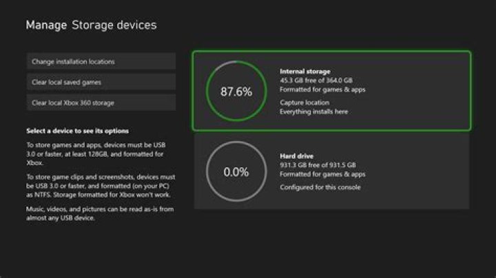 How much storage does Xbox cloud have?