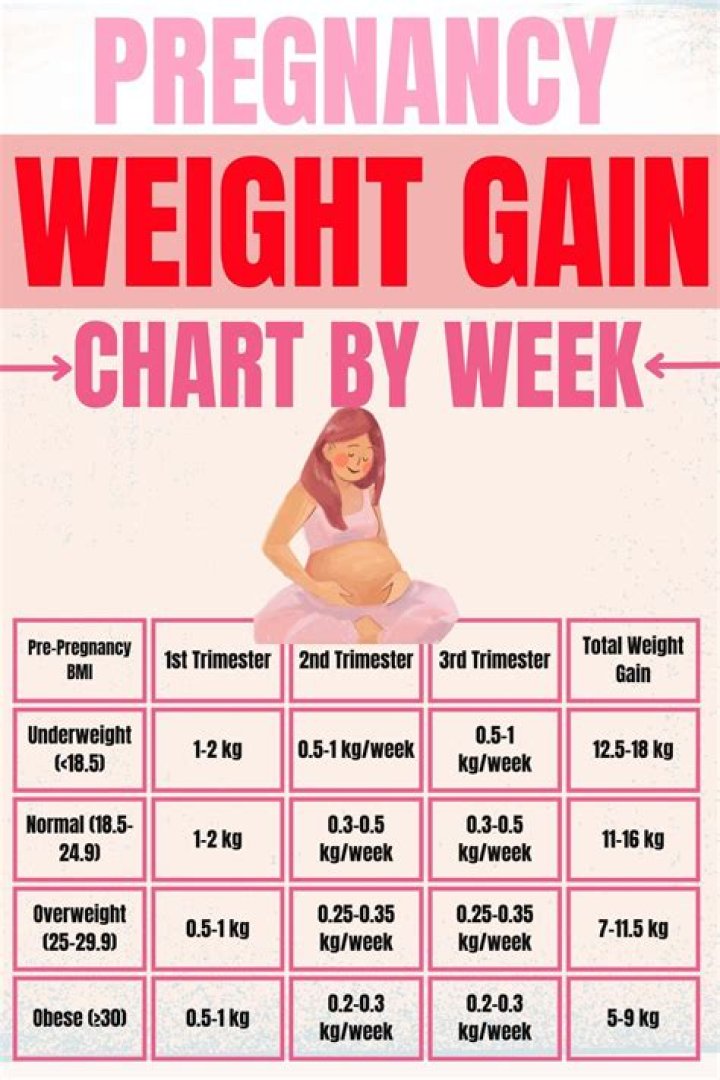 How much weight should you gain by 13 weeks of pregnancy?