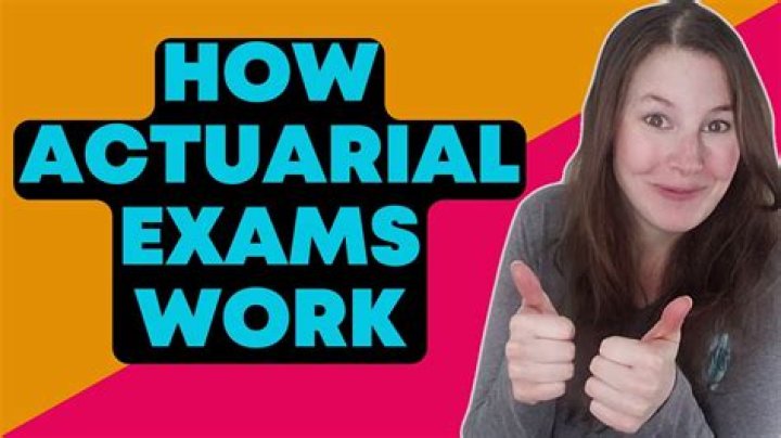 How often are actuarial exams offered?